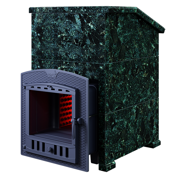 Комплект чугунной печи для бани GFS ЗК 30 (П2), Президент 980/40, Пироксенит