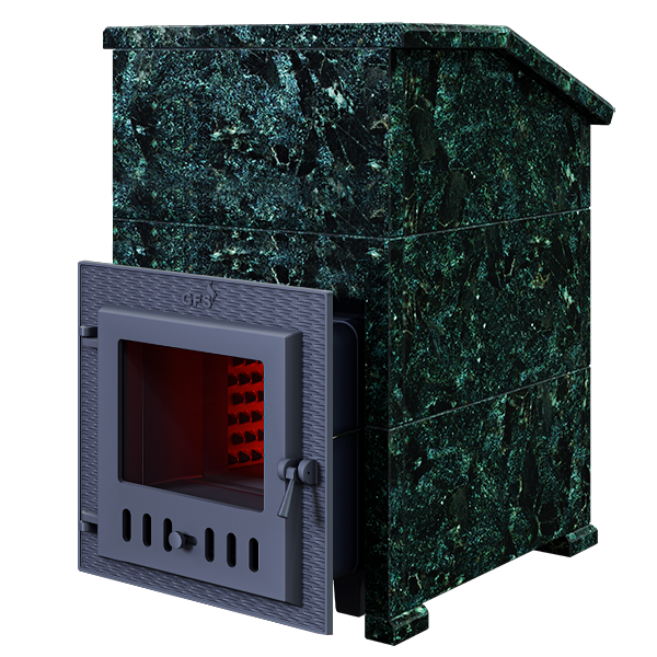 Комплект чугунной печи для бани GFS ЗК 25 (М), Президент 980/40, Пироксенит