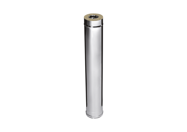 Сэндвич FERRUM СТАНДАРТ 1,0 м, Ø150×250 (AISI 430, толщина 0,8 мм, внешний контур — нержавеющая сталь)