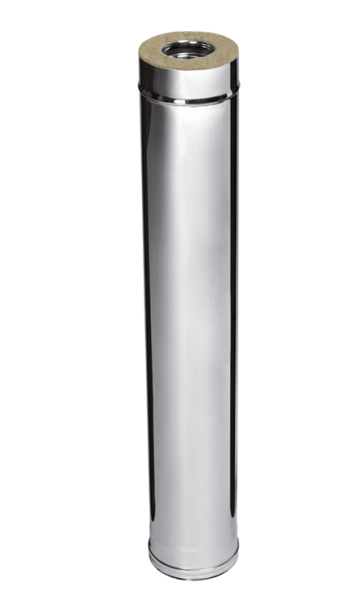 Сэндвич FERRUM СТАНДАРТ 1,0 м, Ø150×210 (AISI 430, толщина 0,8 мм, внешний контур — нержавеющая сталь)
