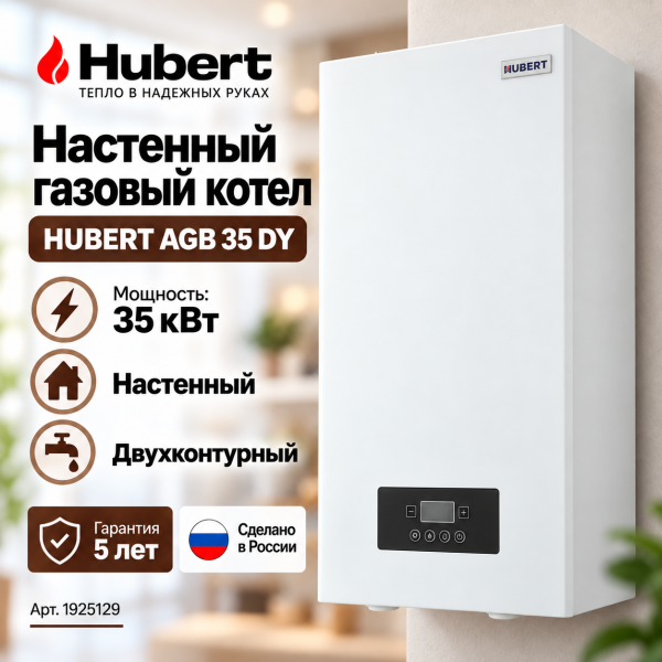 Газовый котёл HUBERT SMART AGB 35DY настенный