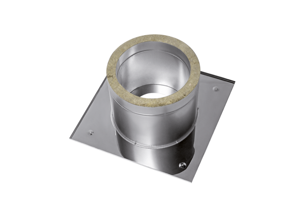 Потолочно-проходной узел FERRUM max t=450° C, Ø130 (AISI 430, толщина 0,5 мм, термоизоляция)